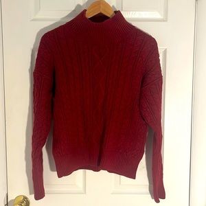 Banana Republic cable knit, turtleneck sweater